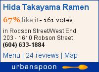 Hida Takayama Ramen on Urbanspoon