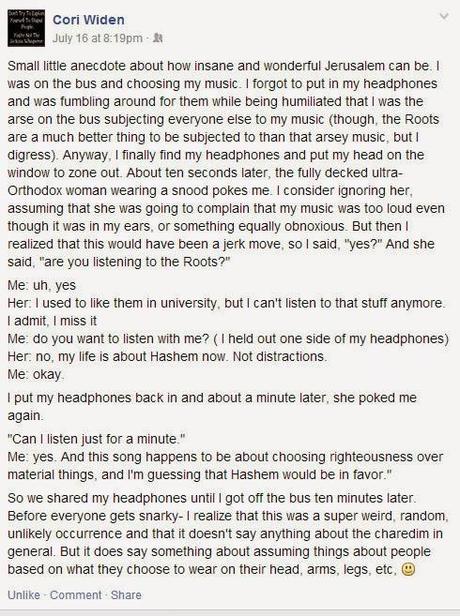Facebook Status of the Day