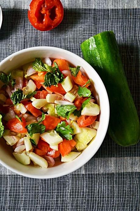 Kachumber (cucumber,onion,tomato salad) recipe | how to make kachumber