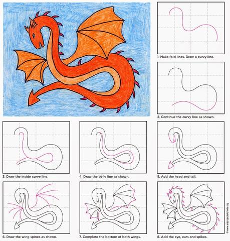 Draw a Spiked Dragon