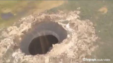 giant hole in Siberia
