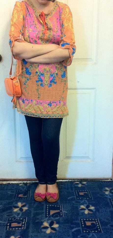 OOTD: Pop of Orange