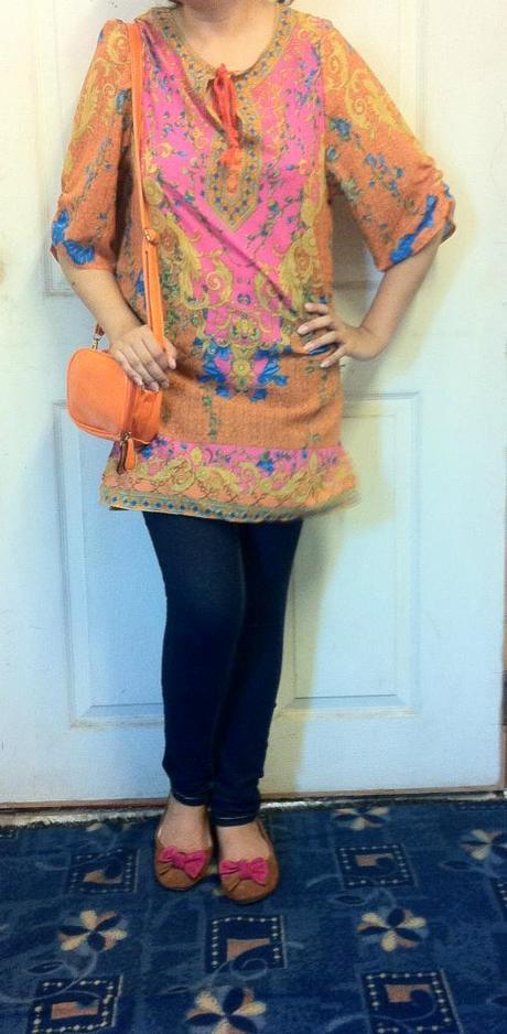 OOTD: Pop of Orange