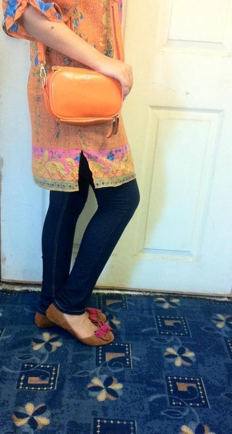 OOTD: Pop of Orange
