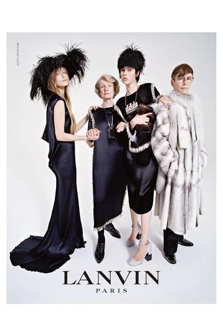 EDIE CAMPBELL & HER FAMILY FRONT LANVIN’S FALL 2014 CAMPAIGN