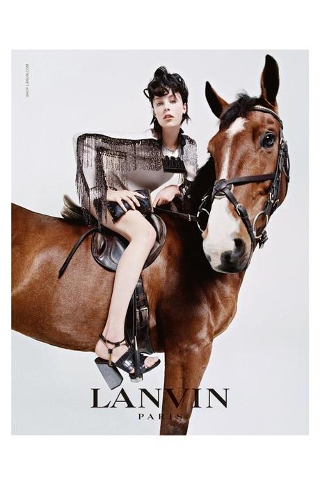 EDIE CAMPBELL & HER FAMILY FRONT LANVIN’S FALL 2014 CAMPAIGN