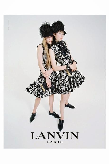 EDIE CAMPBELL & HER FAMILY FRONT LANVIN’S FALL 2014 CAMPAIGN