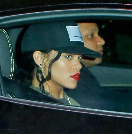Rihanna Leaving The Studio