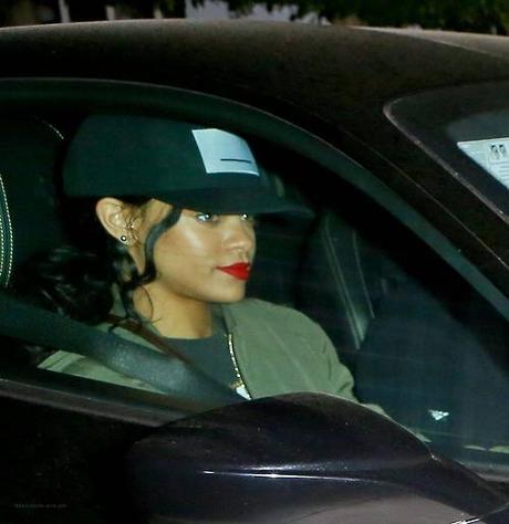 Rihanna Leaving The Studio