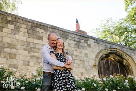 Happy couple york engagement photography