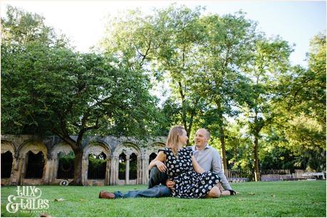 Engagement shoot in york happy couple man woman