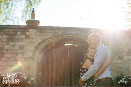 Engagement shoot in york happy couple