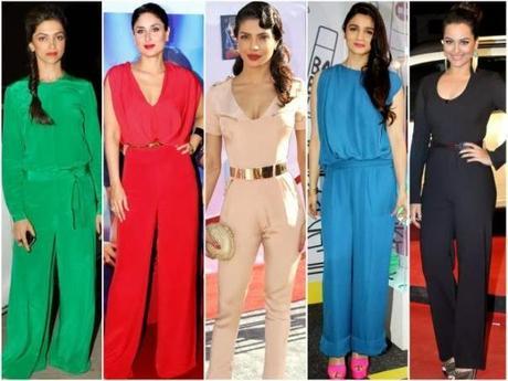 Bollywood Actress in Jumpsuits Bollywood Actress in Jumpsuits