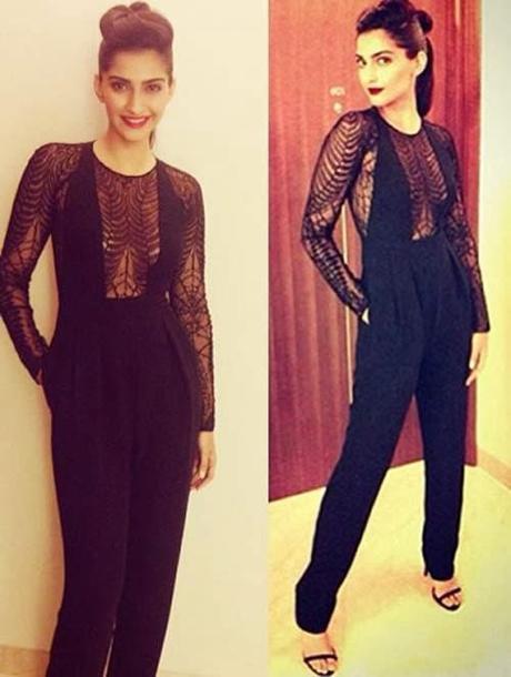 Bollywood Actress in Jumpsuits Sonam Kapoor in Jumpsuit