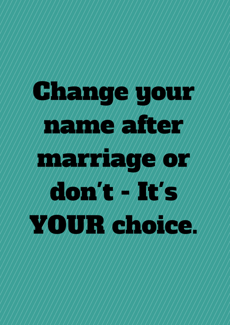 I Didn't Change My Name After Marriage