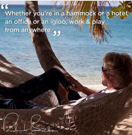 richard branson inspirational quote - work and play