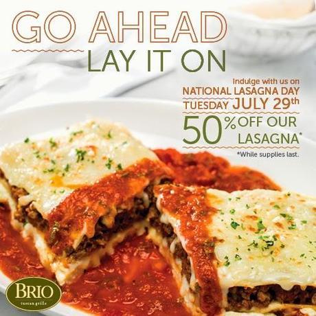 Brio Celebrates National Lasagna Day with $200 Gift Card {DFW Only}
