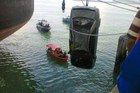 Total loss of package lost overboard ..... truck falls into Sea at Chennai