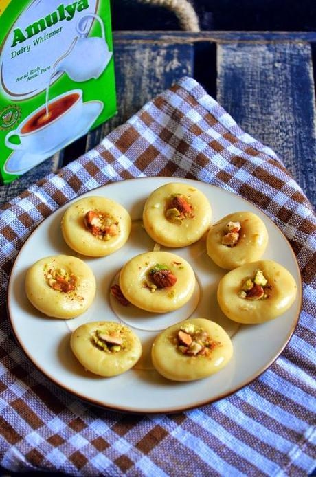 Easy milk peda/dhoodh peda/paal peda recipe | How to make milk peda with condensed milk -Easy method