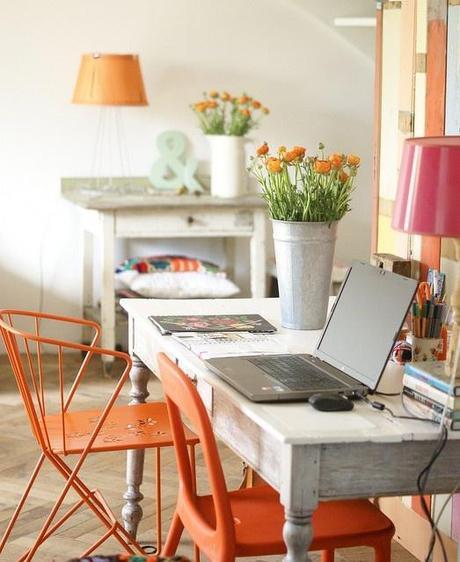 the color orange and how to incorporate this fun color into your home: both subtly and not-so-subtly.