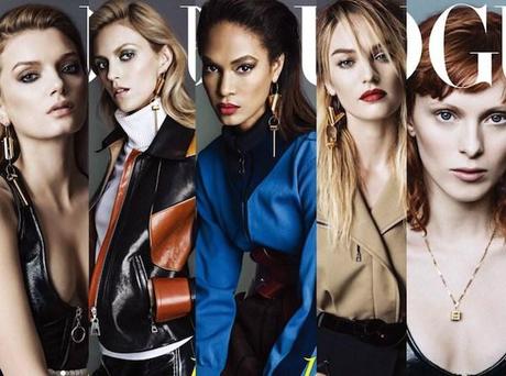 Joan-Smalls-Lily-Donaldson-Candice-Swanepoel-Anja-Rubik-and-Karen-Elson-for-Vogue-Korea-August-2014