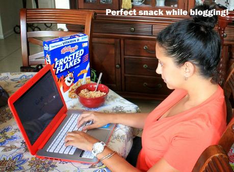 Cereal is the perfect snack while blogging! #goodnightsnack #shop