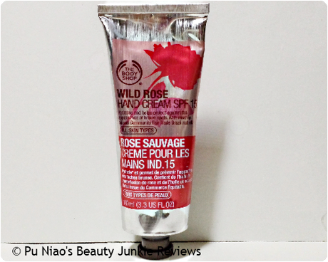 The Body Shop Wild Rose Hand Cream SPF15