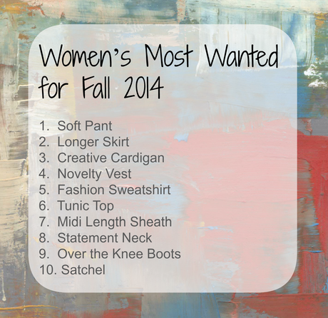 Top 10 Fall 2014 Must Haves for Women