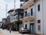 French influenced buildings with traditional balconies