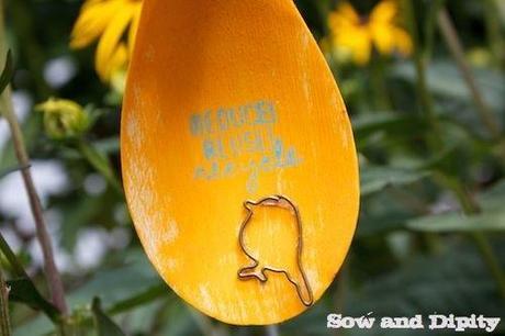 Wooden spoon votive candle