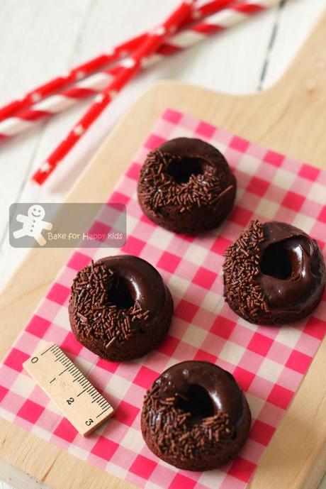 Chocolate zucchini doughnuts donuts
