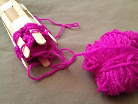 Julia's knitting. She has done such a great job so far. 