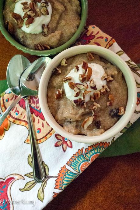 Amaranth Porridge with NuNaturals Vanilla, Cinnamon, Raisins and Pecans