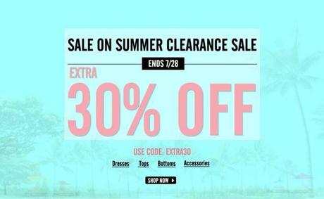 Summer clearance sale