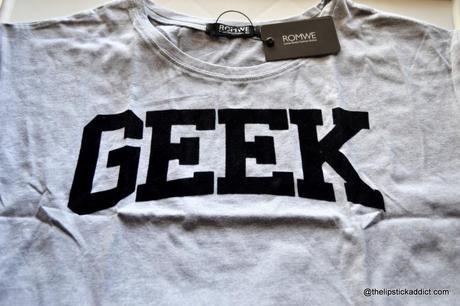 My Geek Tee from Romwe and Flash Sale Details