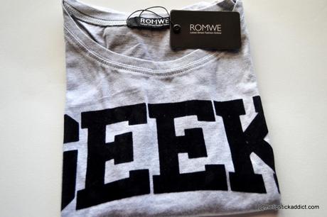 My Geek Tee from Romwe and Flash Sale Details