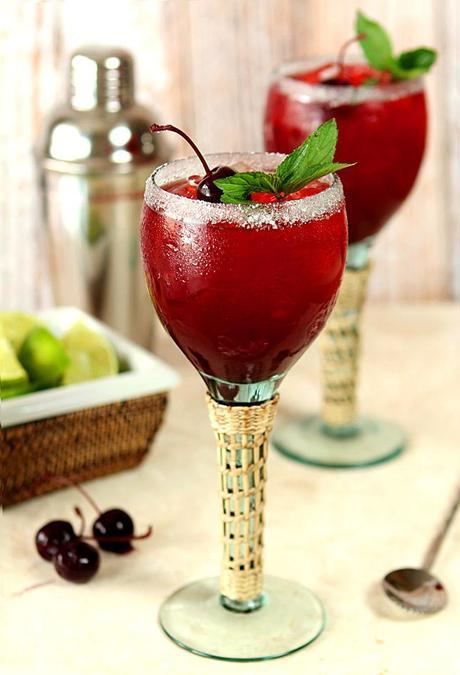 Cherry Mint Margaritas