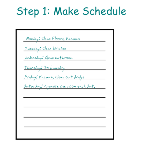 Step 1: Make Schedule