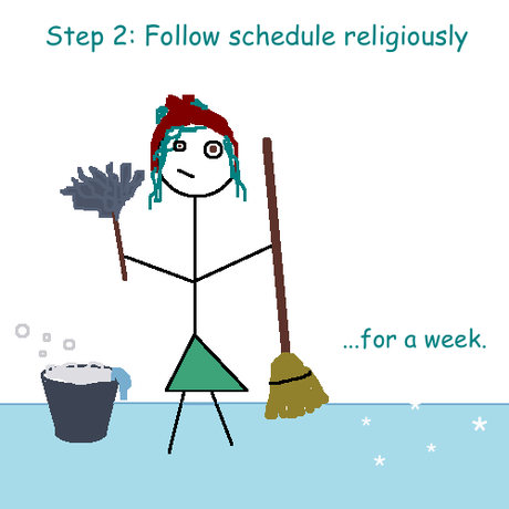 Step 2: Follow Schedule Religiously...for a week