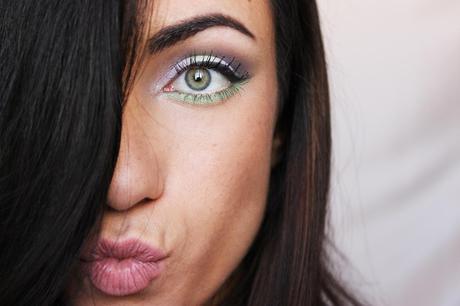 Pastel Makeup Tutorial: Light Lilac And Greenm