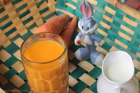 Carrot Juice with Milk Recipe