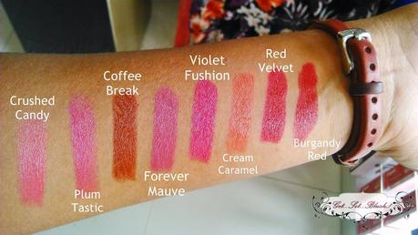 Maybelline Colorshow Lipsticks - All Swatches, Price