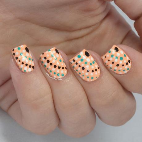 Peaches and Cream dotted and spotted