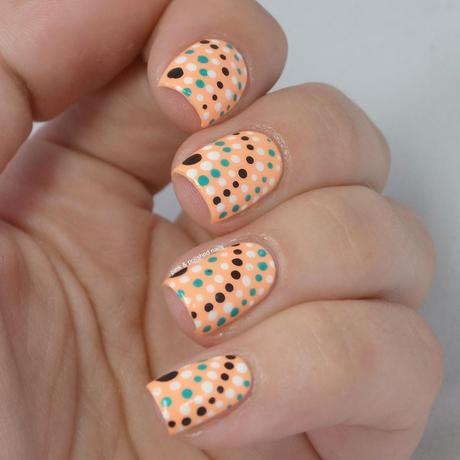 Peaches and Cream dotted and spotted