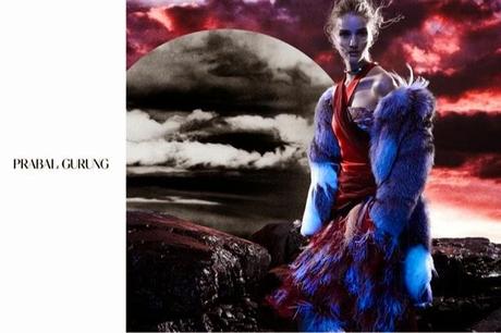 ROSIE HUNTINGTON-WHITELEY IN PRABAL GURUNG’S EERIE FALL ADS