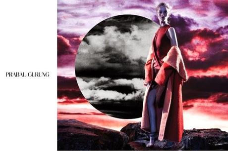 ROSIE HUNTINGTON-WHITELEY IN PRABAL GURUNG’S EERIE FALL ADS