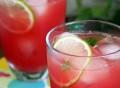 Watermelon aguas frescas close up