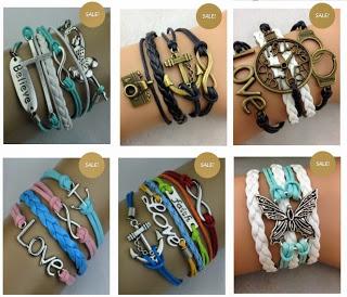 Image: Three Free Bracelets with coupon code: FrugalFreebies