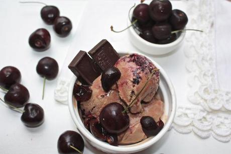 Chocolate Cherry Ice Cream 