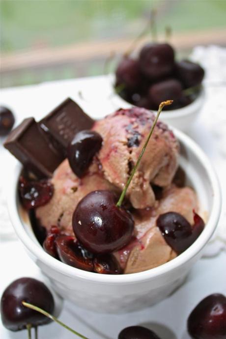 Chocolate Cherry Ice Cream 